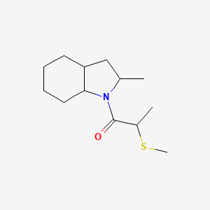 molecular formula C13H23NOS B7593915 1-(2-Methyl-2,3,3a,4,5,6,7,7a-octahydroindol-1-yl)-2-methylsulfanylpropan-1-one 