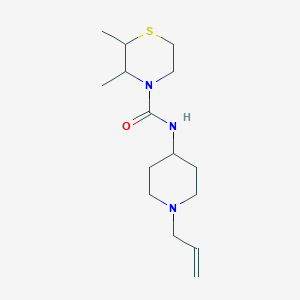 2,3-dimethyl-N-(1-prop-2-enylpiperidin-4-yl)thiomorpholine-4-carboxamide