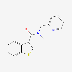 molecular formula C16H16N2OS B7594024 N-methyl-N-(pyridin-2-ylmethyl)-2,3-dihydro-1-benzothiophene-3-carboxamide 