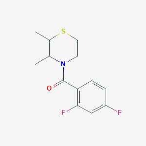 molecular formula C13H15F2NOS B7594044 (2,4-Difluorophenyl)-(2,3-dimethylthiomorpholin-4-yl)methanone 