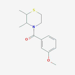 molecular formula C14H19NO2S B7594045 (2,3-Dimethylthiomorpholin-4-yl)-(3-methoxyphenyl)methanone 