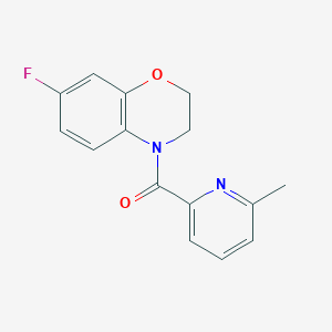 (7-Fluoro-2,3-dihydro-1,4-benzoxazin-4-yl)-(6-methylpyridin-2-yl)methanone