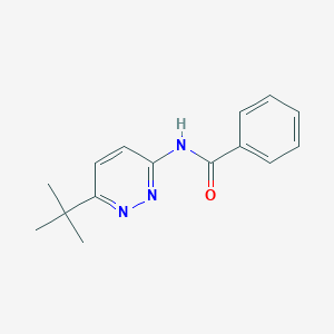 molecular formula C15H17N3O B7594108 N-(6-tert-butylpyridazin-3-yl)benzamide 