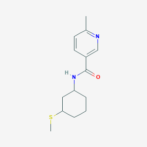 6-methyl-N-(3-methylsulfanylcyclohexyl)pyridine-3-carboxamide