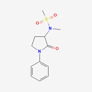 N-methyl-N-(2-oxo-1-phenylpyrrolidin-3-yl)methanesulfonamide