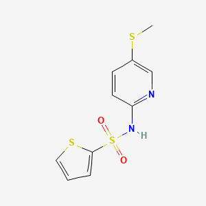 molecular formula C10H10N2O2S3 B7594249 N-(5-methylsulfanylpyridin-2-yl)thiophene-2-sulfonamide 