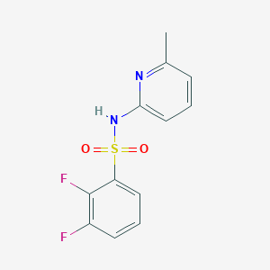 molecular formula C12H10F2N2O2S B7594260 2,3-difluoro-N-(6-methylpyridin-2-yl)benzenesulfonamide 