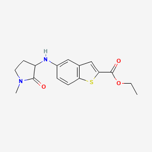 Ethyl 5-[(1-methyl-2-oxopyrrolidin-3-yl)amino]-1-benzothiophene-2-carboxylate