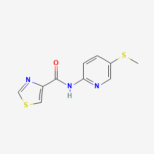 molecular formula C10H9N3OS2 B7594296 N-(5-methylsulfanylpyridin-2-yl)-1,3-thiazole-4-carboxamide 