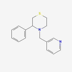 molecular formula C16H18N2S B7594305 3-Phenyl-4-(pyridin-3-ylmethyl)thiomorpholine 