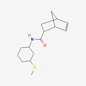molecular formula C15H23NOS B7594381 N-(3-methylsulfanylcyclohexyl)bicyclo[2.2.1]hept-5-ene-2-carboxamide 