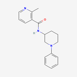molecular formula C18H21N3O B7594423 2-methyl-N-(1-phenylpiperidin-3-yl)pyridine-3-carboxamide 