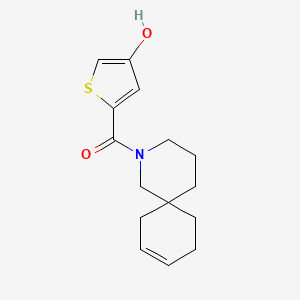 molecular formula C15H19NO2S B7594469 2-Azaspiro[5.5]undec-9-en-2-yl-(4-hydroxythiophen-2-yl)methanone 