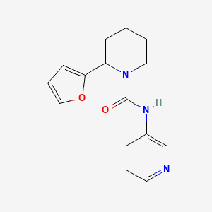 molecular formula C15H17N3O2 B7594485 2-(furan-2-yl)-N-pyridin-3-ylpiperidine-1-carboxamide 
