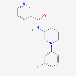 molecular formula C17H18FN3O B7594505 N-[1-(3-fluorophenyl)piperidin-3-yl]pyridine-3-carboxamide 