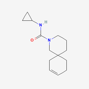 molecular formula C14H22N2O B7594512 N-cyclopropyl-2-azaspiro[5.5]undec-9-ene-2-carboxamide 