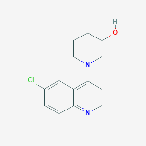 1-(6-Chloroquinolin-4-yl)piperidin-3-ol