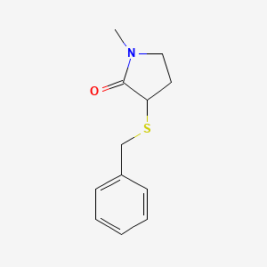 3-Benzylsulfanyl-1-methylpyrrolidin-2-one