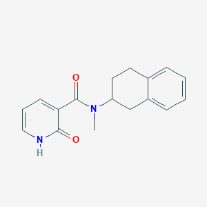 molecular formula C17H18N2O2 B7594578 N-methyl-2-oxo-N-(1,2,3,4-tetrahydronaphthalen-2-yl)-1H-pyridine-3-carboxamide 