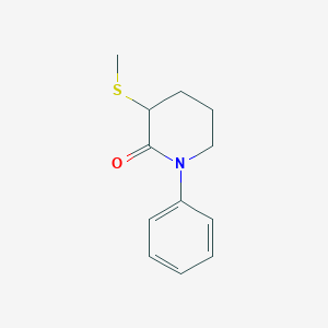 3-Methylsulfanyl-1-phenylpiperidin-2-one