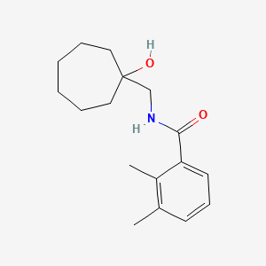 molecular formula C17H25NO2 B7594748 N-[(1-hydroxycycloheptyl)methyl]-2,3-dimethylbenzamide 