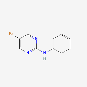 molecular formula C10H12BrN3 B7594771 5-bromo-N-cyclohex-3-en-1-ylpyrimidin-2-amine 