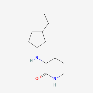 molecular formula C12H22N2O B7594790 3-[(3-Ethylcyclopentyl)amino]piperidin-2-one 