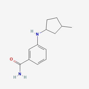 molecular formula C13H18N2O B7594823 3-[(3-Methylcyclopentyl)amino]benzamide 