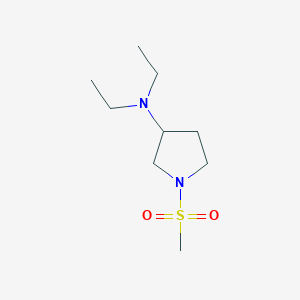 molecular formula C9H20N2O2S B7595080 N,N-diethyl-1-methylsulfonylpyrrolidin-3-amine 