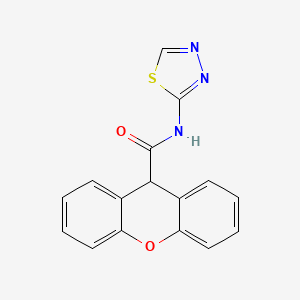 molecular formula C16H11N3O2S B7595132 N-(1,3,4-thiadiazol-2-yl)-9H-xanthene-9-carboxamide 