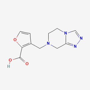 3-(6,8-dihydro-5H-[1,2,4]triazolo[4,3-a]pyrazin-7-ylmethyl)furan-2-carboxylic acid