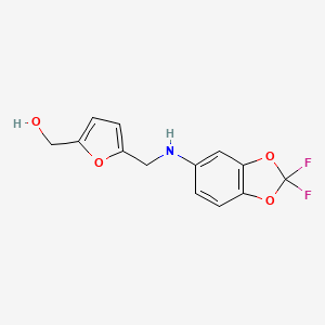 [5-[[(2,2-Difluoro-1,3-benzodioxol-5-yl)amino]methyl]furan-2-yl]methanol