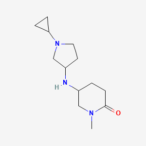 5-[(1-Cyclopropylpyrrolidin-3-yl)amino]-1-methylpiperidin-2-one