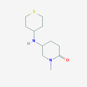 molecular formula C11H20N2OS B7595195 1-Methyl-5-(thian-4-ylamino)piperidin-2-one 