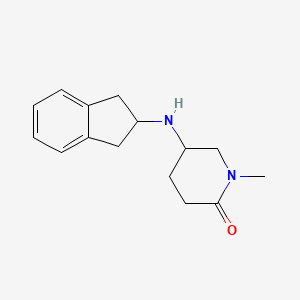 molecular formula C15H20N2O B7595203 5-(2,3-dihydro-1H-inden-2-ylamino)-1-methylpiperidin-2-one 
