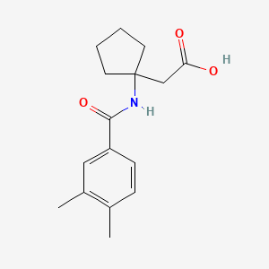 2-[1-[(3,4-Dimethylbenzoyl)amino]cyclopentyl]acetic acid