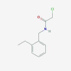 molecular formula C11H14ClNO B7595269 2-chloro-N-[(2-ethylphenyl)methyl]acetamide 