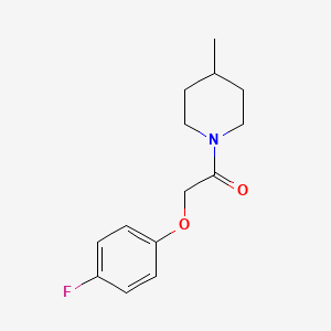 molecular formula C14H18FNO2 B7595504 2-(4-Fluorophenoxy)-1-(4-methylpiperidin-1-yl)ethanone 