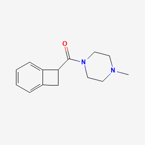 molecular formula C14H18N2O B7595526 7-Bicyclo[4.2.0]octa-1,3,5-trienyl-(4-methylpiperazin-1-yl)methanone 
