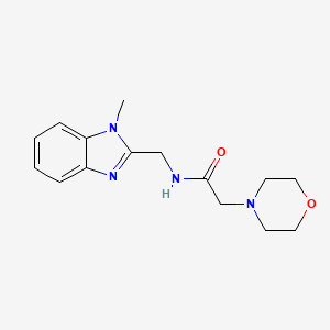 N-[(1-methylbenzimidazol-2-yl)methyl]-2-morpholin-4-ylacetamide