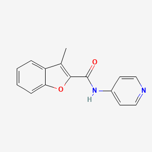 molecular formula C15H12N2O2 B7595563 3-Methyl-benzofuran-2-carboxylic acid pyridin-4-ylamide 
