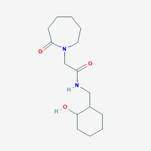 N-[(2-hydroxycyclohexyl)methyl]-2-(2-oxoazepan-1-yl)acetamide