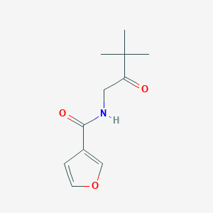molecular formula C11H15NO3 B7595719 N-(3,3-dimethyl-2-oxobutyl)furan-3-carboxamide 