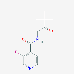N-(3,3-dimethyl-2-oxobutyl)-3-fluoropyridine-4-carboxamide
