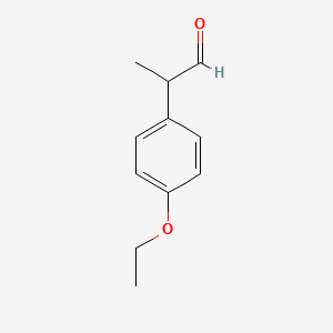 molecular formula C11H14O2 B7595726 4-Ethoxyphenylpropanal 