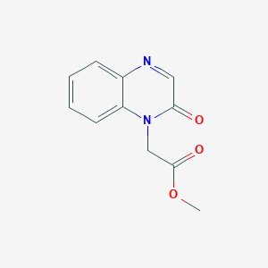 molecular formula C11H10N2O3 B7595727 (2-Oxo-2H-quinoxalin-1-yl)-acetic acid methyl ester 