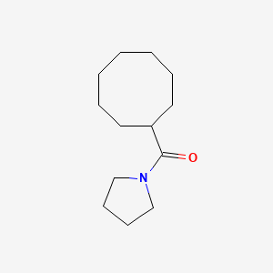 molecular formula C13H23NO B7595747 Cyclooctyl(pyrrolidin-1-yl)methanone 