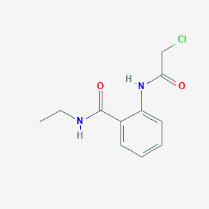 molecular formula C11H13ClN2O2 B7595824 2-[(2-chloroacetyl)amino]-N-ethylbenzamide 