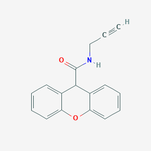 molecular formula C17H13NO2 B7595830 N-prop-2-ynyl-9H-xanthene-9-carboxamide 