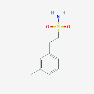 molecular formula C9H13NO2S B7595853 2-(3-Methylphenyl)ethane-1-sulfonamide 